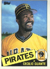 1985 Topps Baseball Cards      457     Cecilio Guante